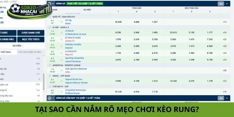 Mẹo chơi kèo rung